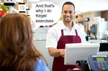 He seemed impressed by my pelvic push ups