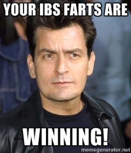 IBS, charlie sheen, humor, meme, winning, tiger's blood, fart, shart